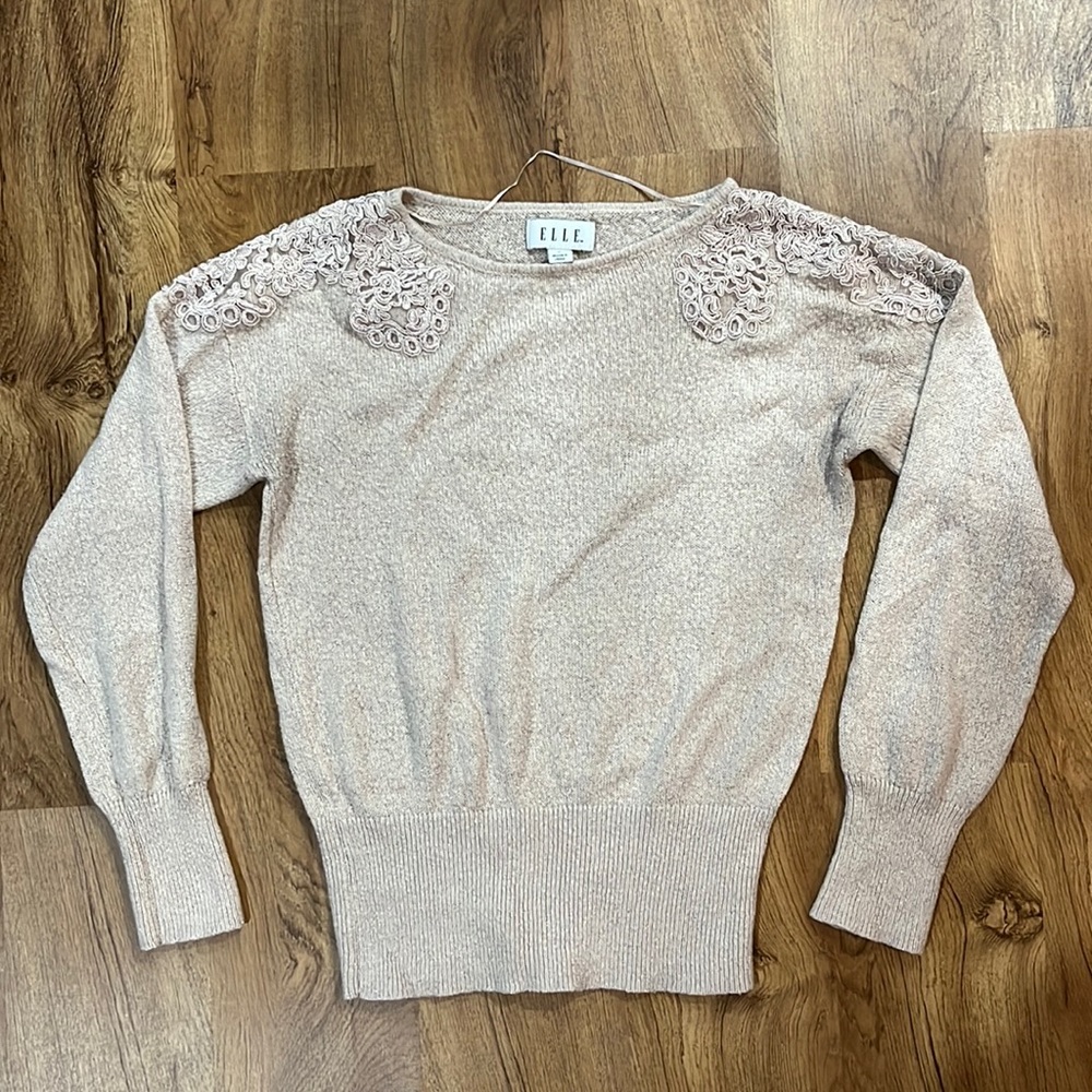 Elle Pink Pullover Sweater